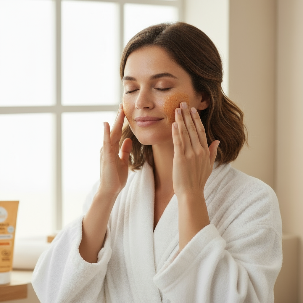 Gommage Corps Noyau d'Abricot Bio - Exfoliation Intense Régénérante
