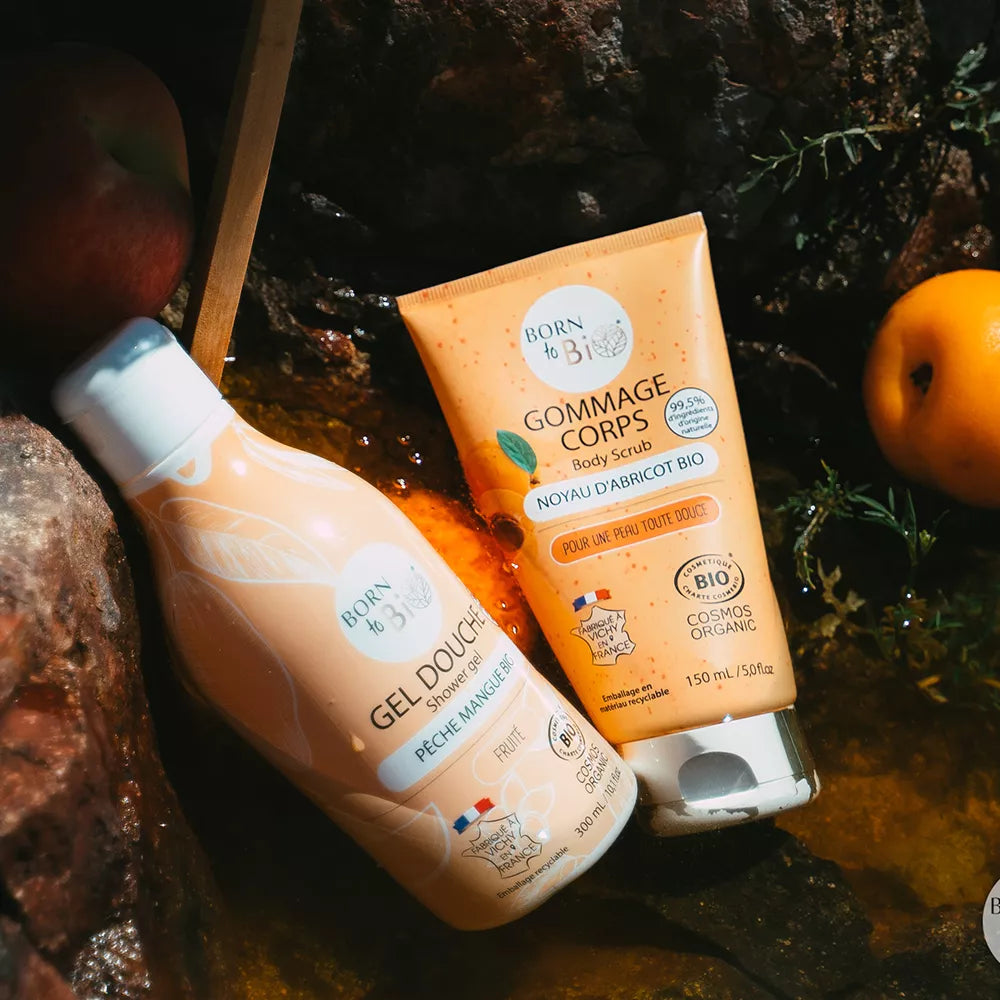 Gommage Corps Noyau d'Abricot Bio - Exfoliation Intense Régénérante