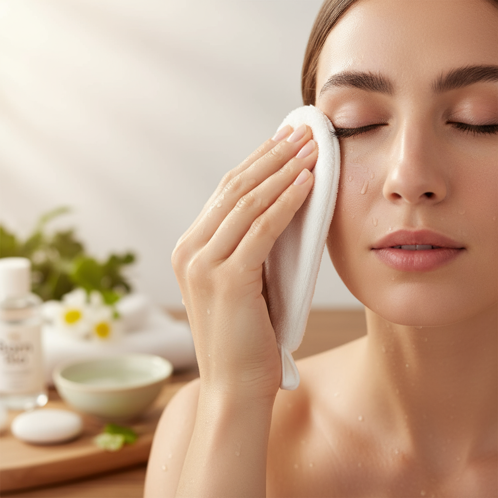 Gant Démaquillant Douceur Réutilisable - Démaquillage à l'Eau
