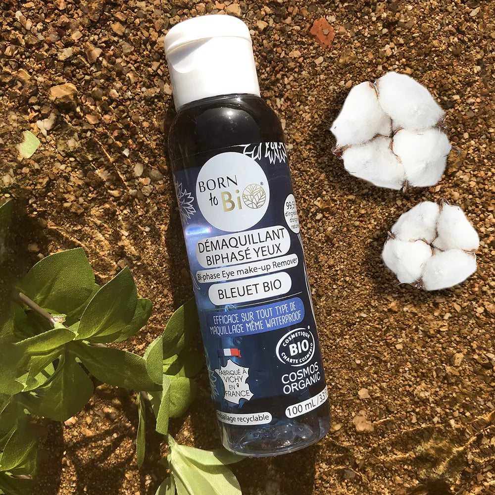 Démaquillant Waterproof Biphasé Yeux Bleuet Bio - Efficacité Extrême