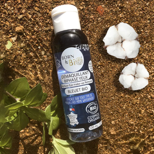 Démaquillant Waterproof Biphasé Yeux Bleuet Bio - Efficacité Extrême