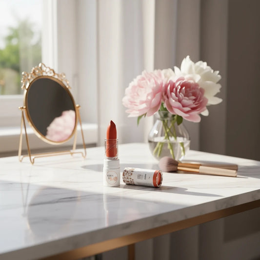 Rouge à lèvres brillant bio orange corail Born to Bio certifié vegan