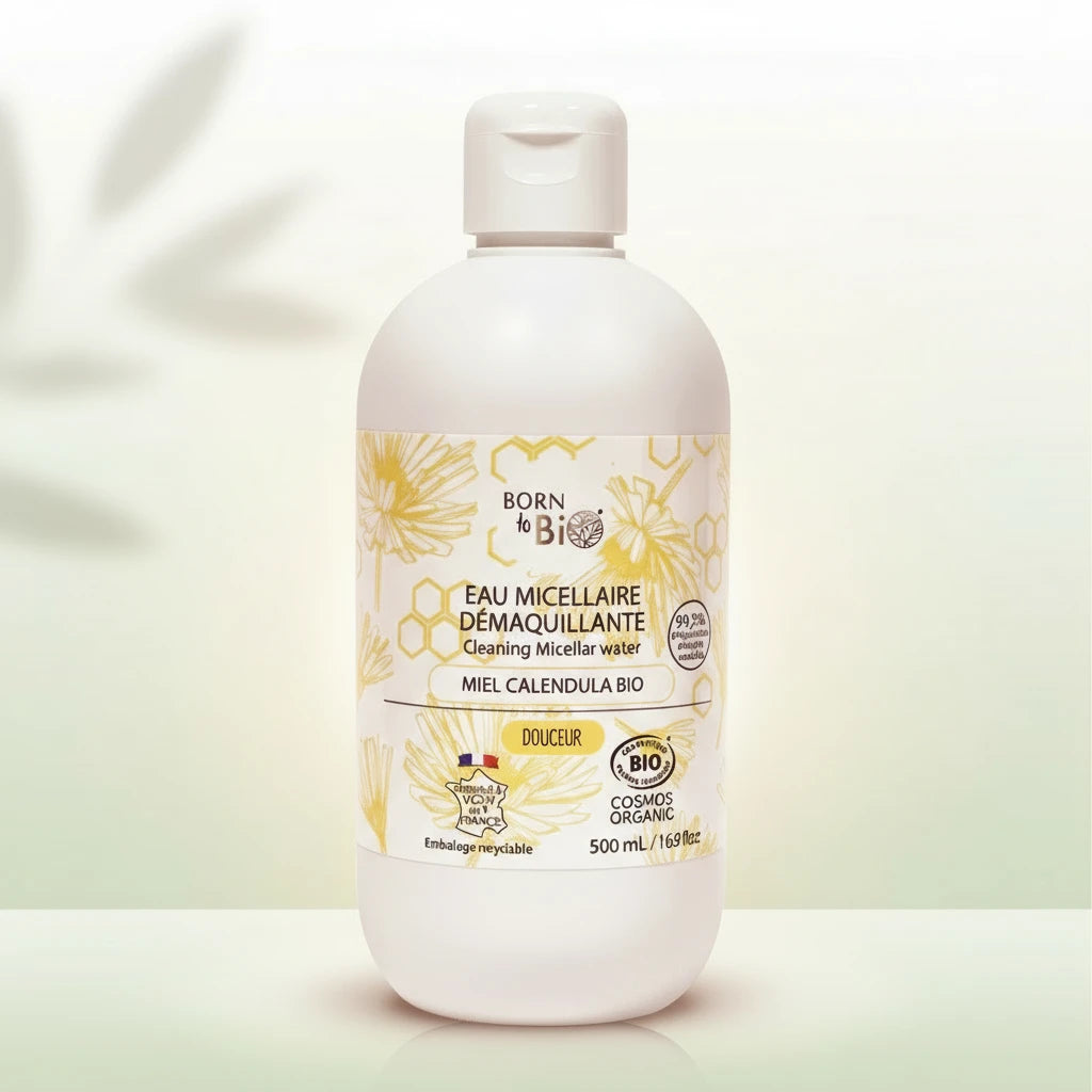 Eau Micellaire Miel Calendula Bio - Douceur Apaisante 3 en 1