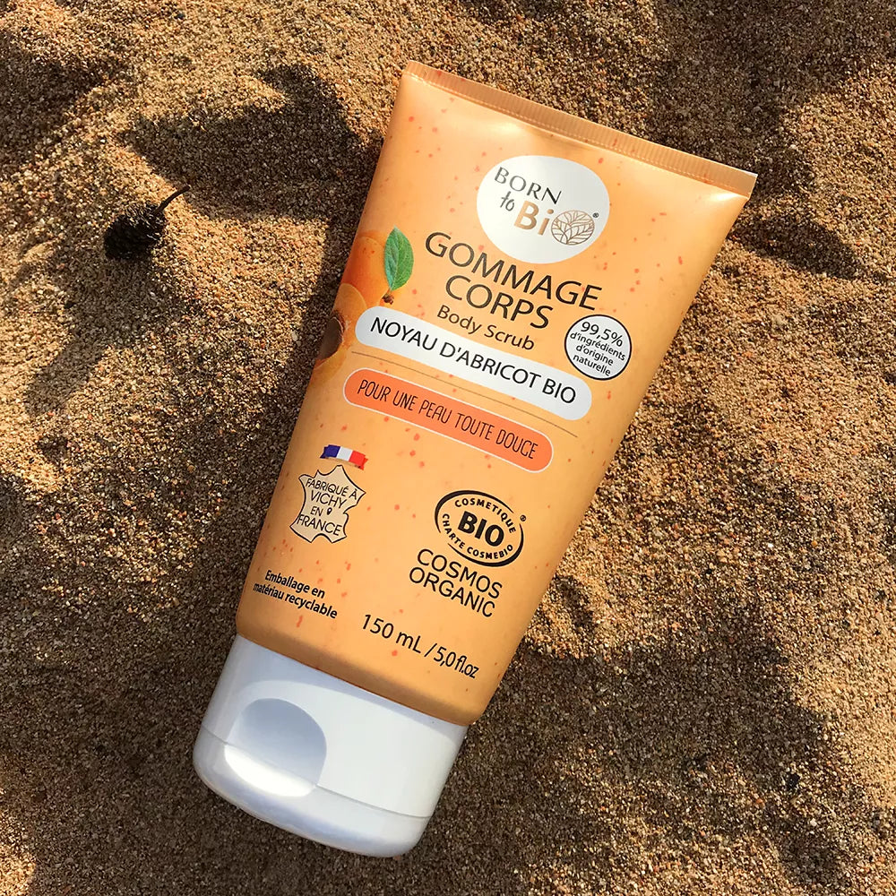 Gommage Corps Noyau d'Abricot Bio - Exfoliation Intense Régénérante