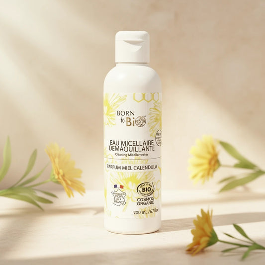 Eau Micellaire Miel Calendula Bio - Douceur Apaisante 3 en 1